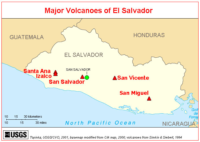 Mapa de volcanes